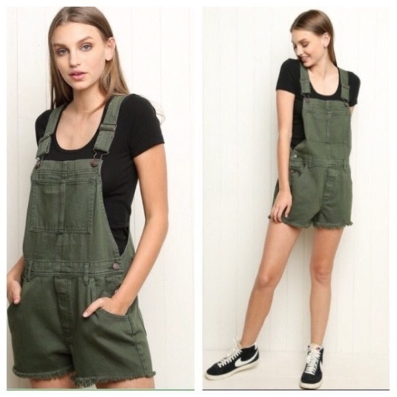 Brandy Melville Pants - Brandy Melville Olwen Overalls Shorts